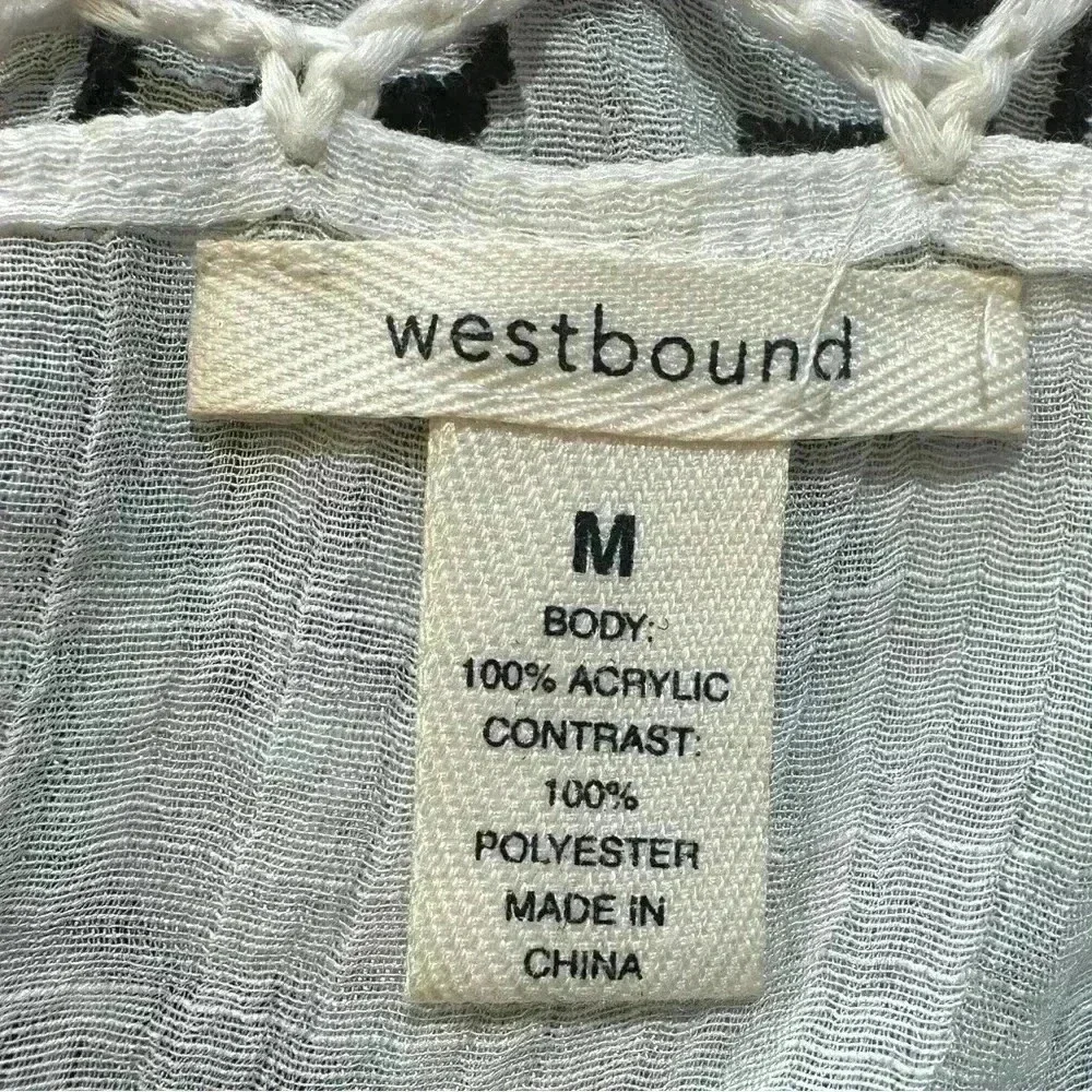 Westbound Crochet Tribal Kimono Size M
